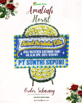 Papan Bunga Duka di Honipopu