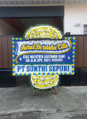 Papan Bunga Duka di Honipopu
